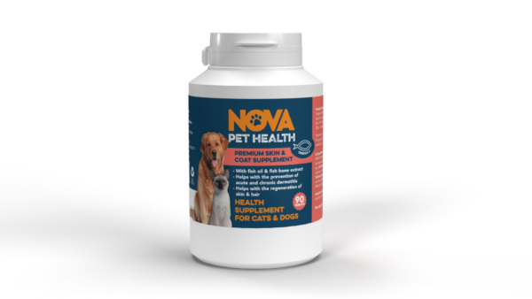 Nova Pet Health: Premium Skin and Coat Supplement (90 tablets)