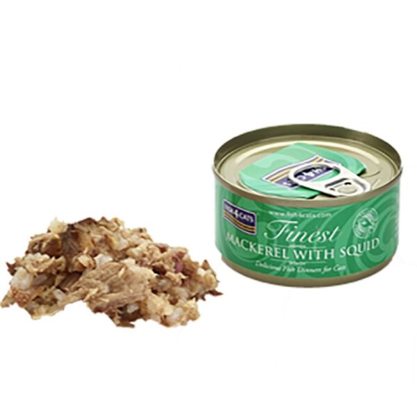 Fish4Cats finest Mackerel with Squid Tin - Image 2