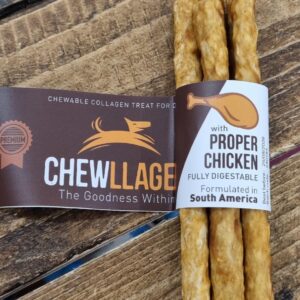 Chewllagen Collagen Chicken Flavour Roll Mini 5" Dog Chew 5 pack