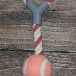 Paws Paradise Handle Tug Rope with Ball