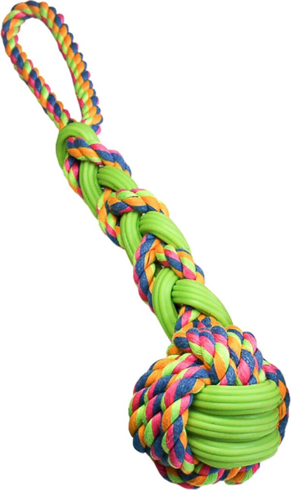 Hem and Boo TPR/Rope Interwoven Fist Toy - Image 3