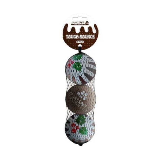 Sportspet Tough bounce Christmas pudding design